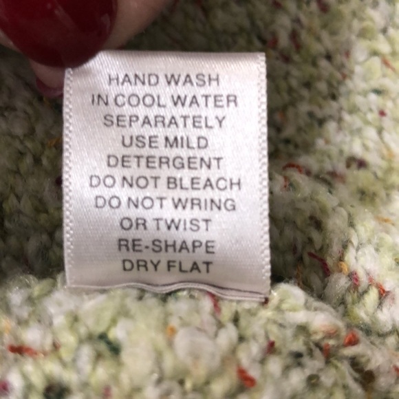 Christopher & BANKS Hand Embroidered Sweater Full Zip Vest Green & Tan - Size M - Picture 6 of 6